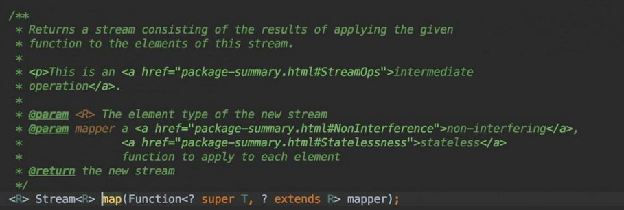Java8中用法优雅的Stream